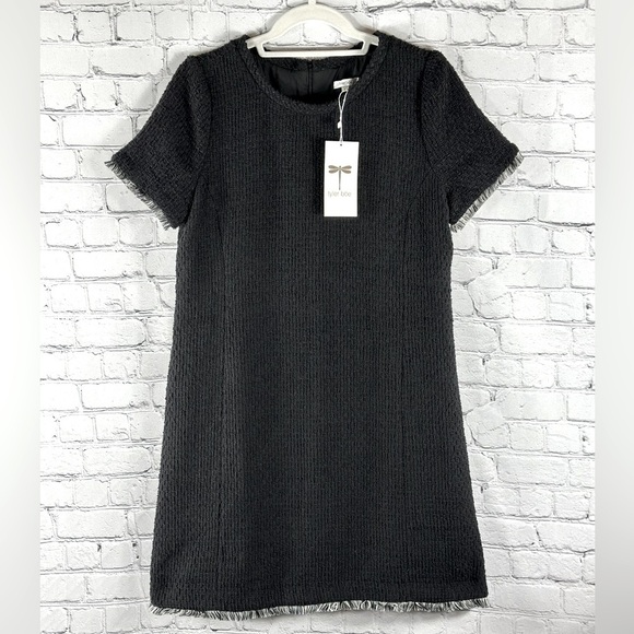 Tyler Boe Black Tweed Dress, Size 8 - Picture 1 of 9